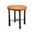 Round Patti End Table with Copper Top