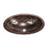 Picture of SoLuna Copper Bathroom Sink | 19" | Oval  | Joining Rings | Rolled Rim | Rio Grande | SALE