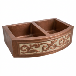 custom apron front sink