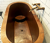 Amirs double wall copper bathtub