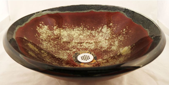 Hand Blown Glass Vessel Sink