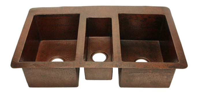 custom copper kitchen sink