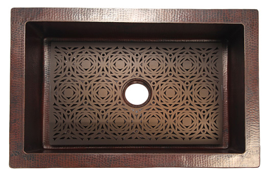 copper sink grate